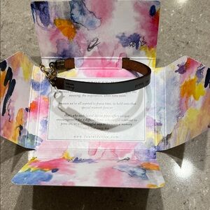 “Miles Apart but Close to the Heart” Leather Bracelet